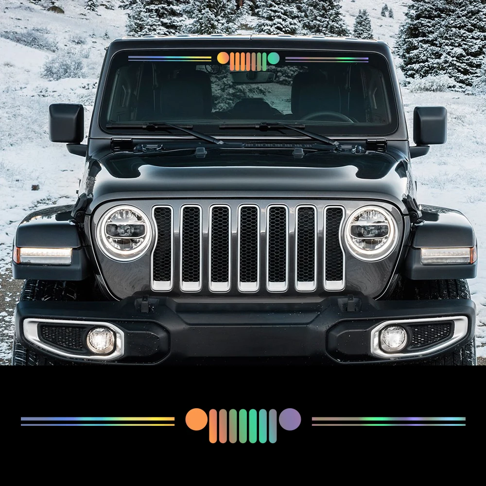 Model Kit Jeep - Grill Pattern Car Vinyl Decal Car