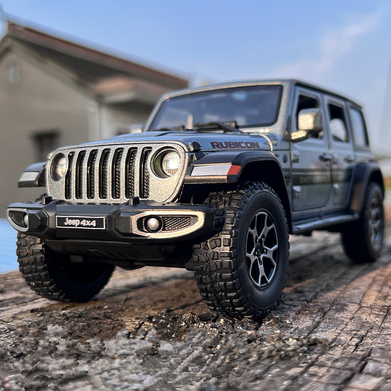 Model Kit Jeep - 1:22 Jeeps Wrangler Rubicon Alloy Car