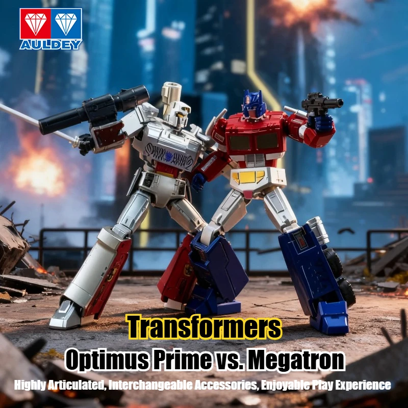 Model Kit Optimus - AULDEY Transformers Action Figure, Optimus Prime/Megatron