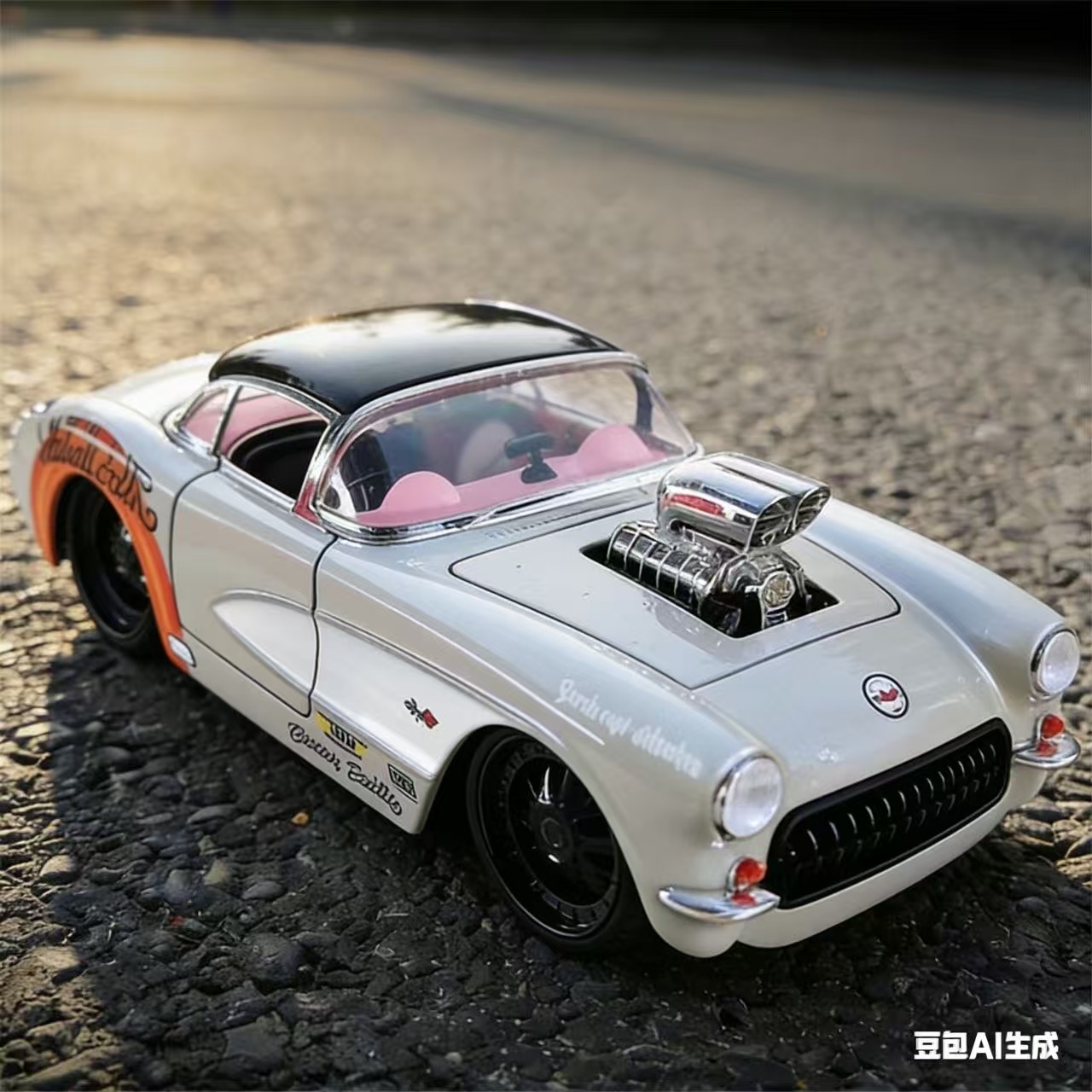 Model Kit Mustang - 1:24 1957 Corvette C1 Alloy Modified