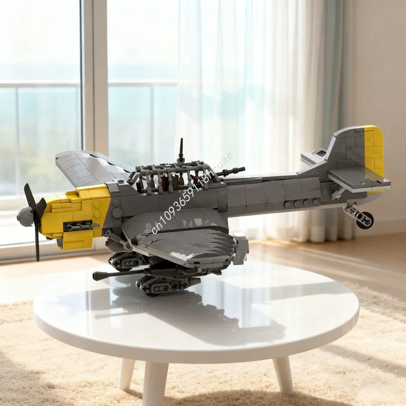 Model Kit Ww2 - 639pcs MOC Junkers Ju Stuka B