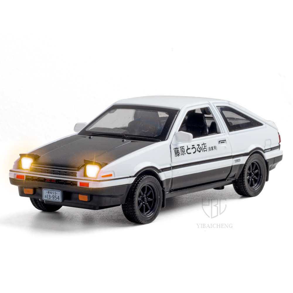 1/32 INITIAL D AE86 Alloy Car  - Model Kit Initial D review and price