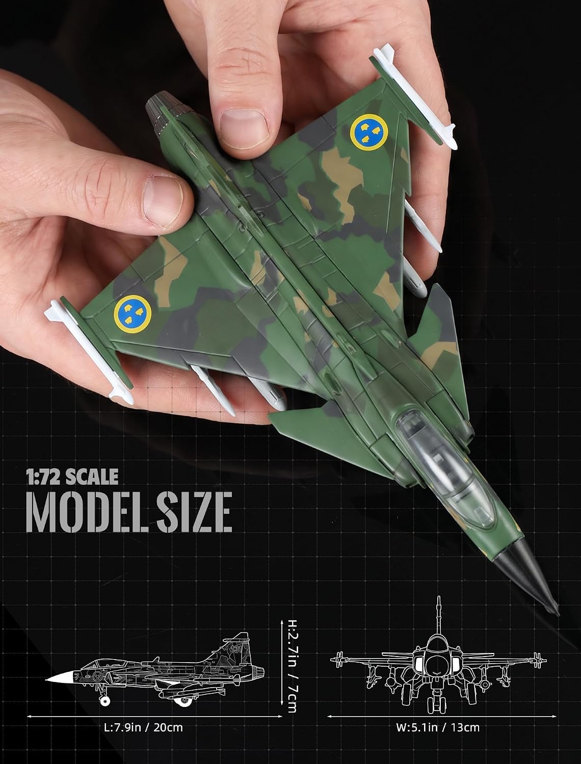 1:72 Scale JAS 39 Gripen Fight - Model Kit Aircraft review and price