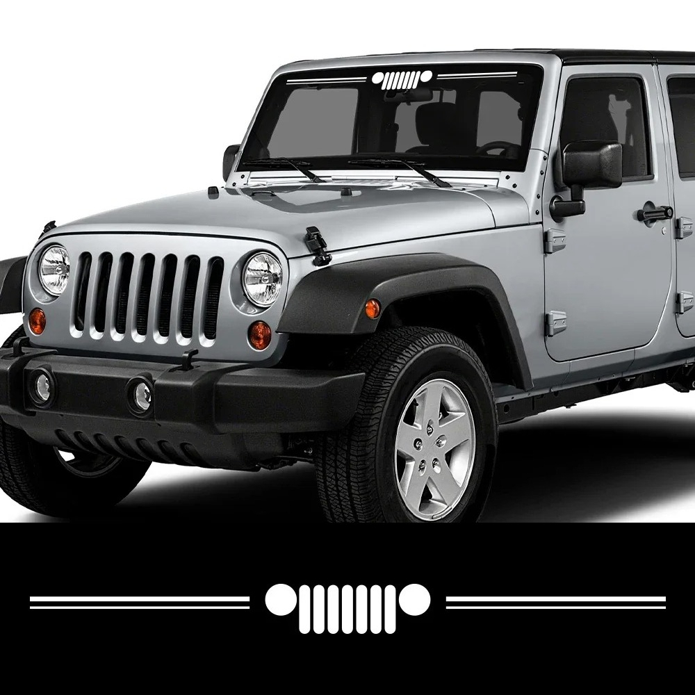 Grill Pattern Car Vinyl Decal  - Model Kit Jeep review and price