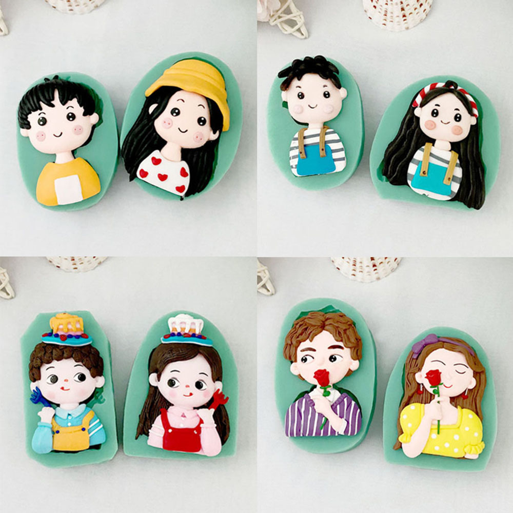 Cartoon Lovers Silicone Mold B - Model Kit For Beginners review and price
