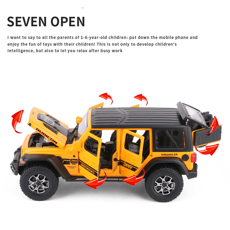 1:22 Jeeps Wrangler Rubicon Al - Model Kit Jeep review and price