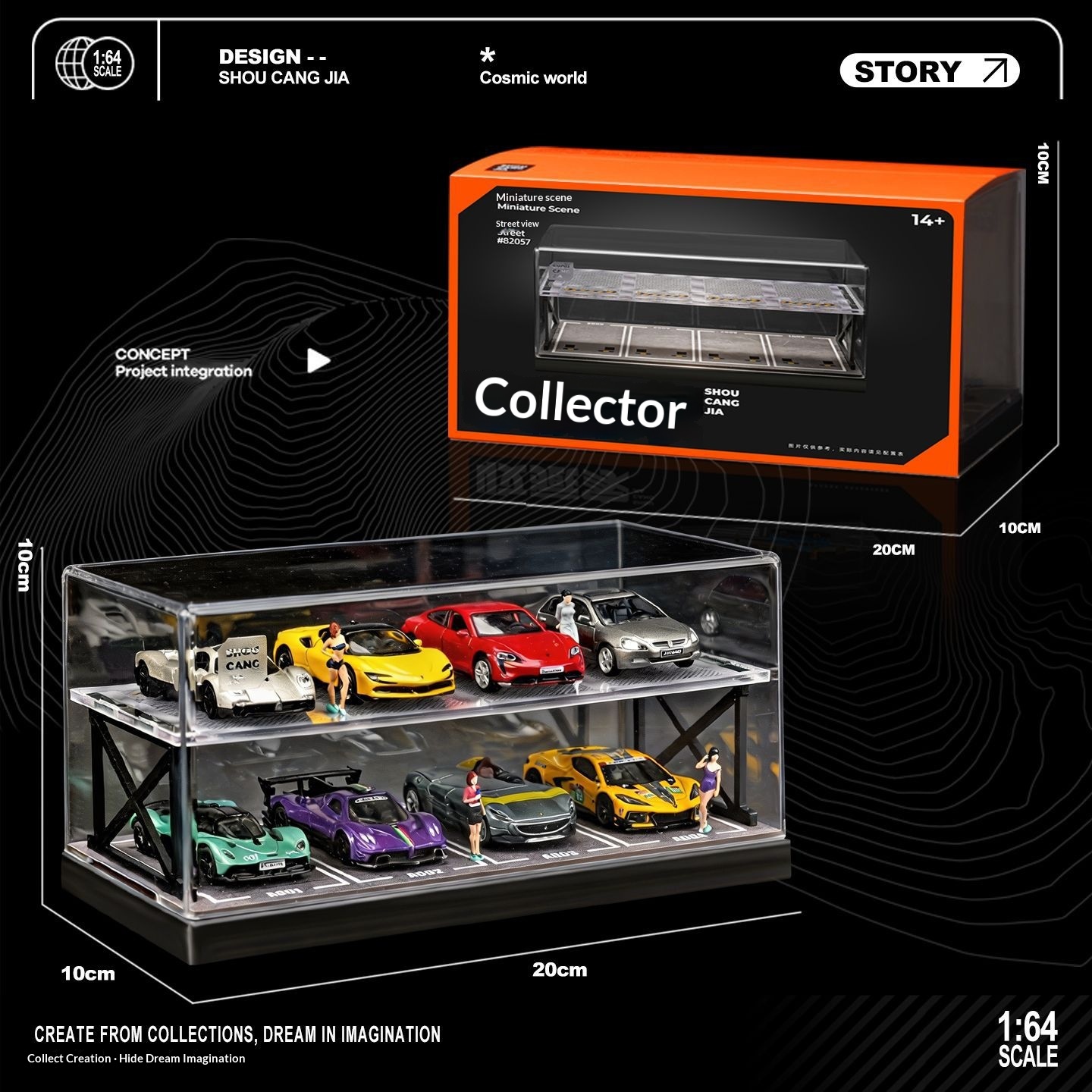 Collector 1:64 Scale Two-Story - Model Kit Diorama review and price
