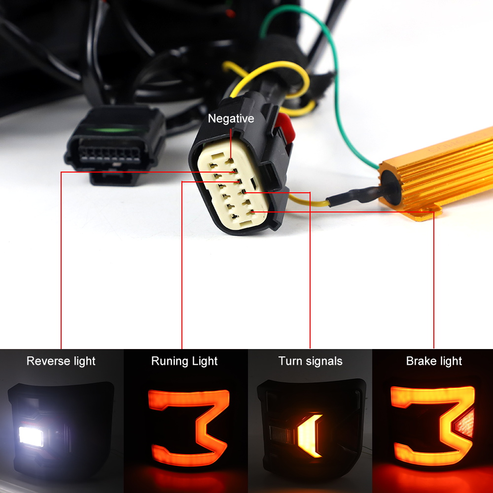 Flush Mount LED Tail Light Bra - Model Kit Jeep review and price