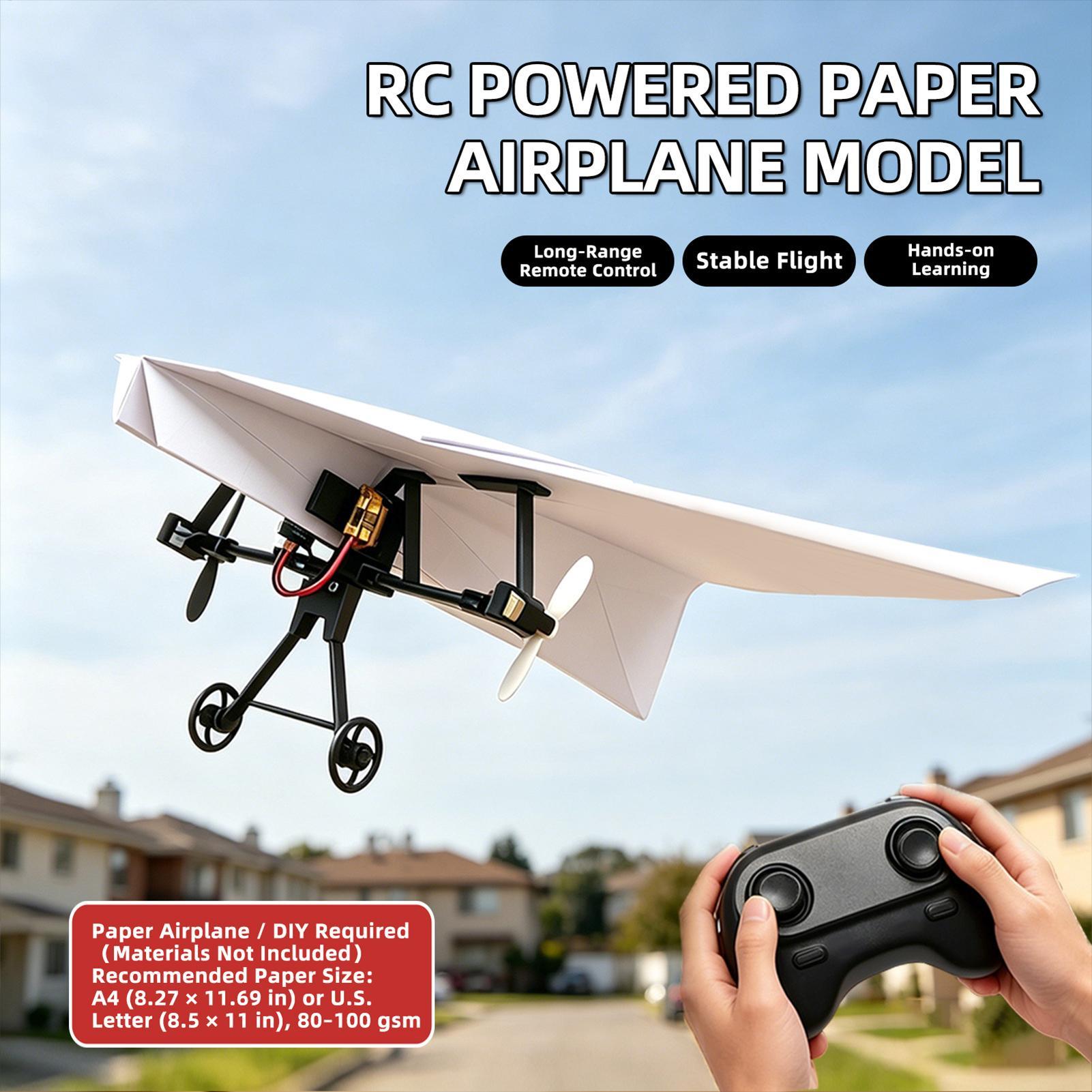 DIY RC Paper Airplane Kit Plan - Model Kit Aircraft review and price
