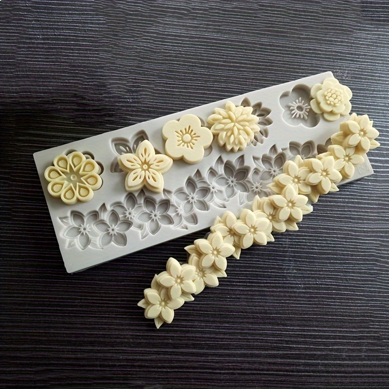 1pc Flower-shaped Fondant Sili - Model Kit For Beginners review and price