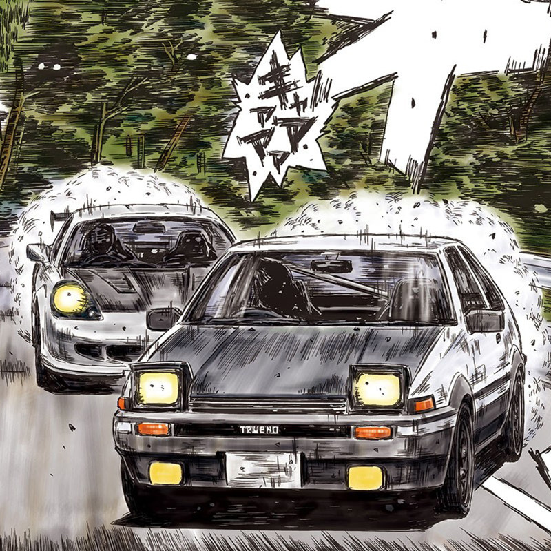 Static assembly car model Aosh - Model Kit Initial D review and price