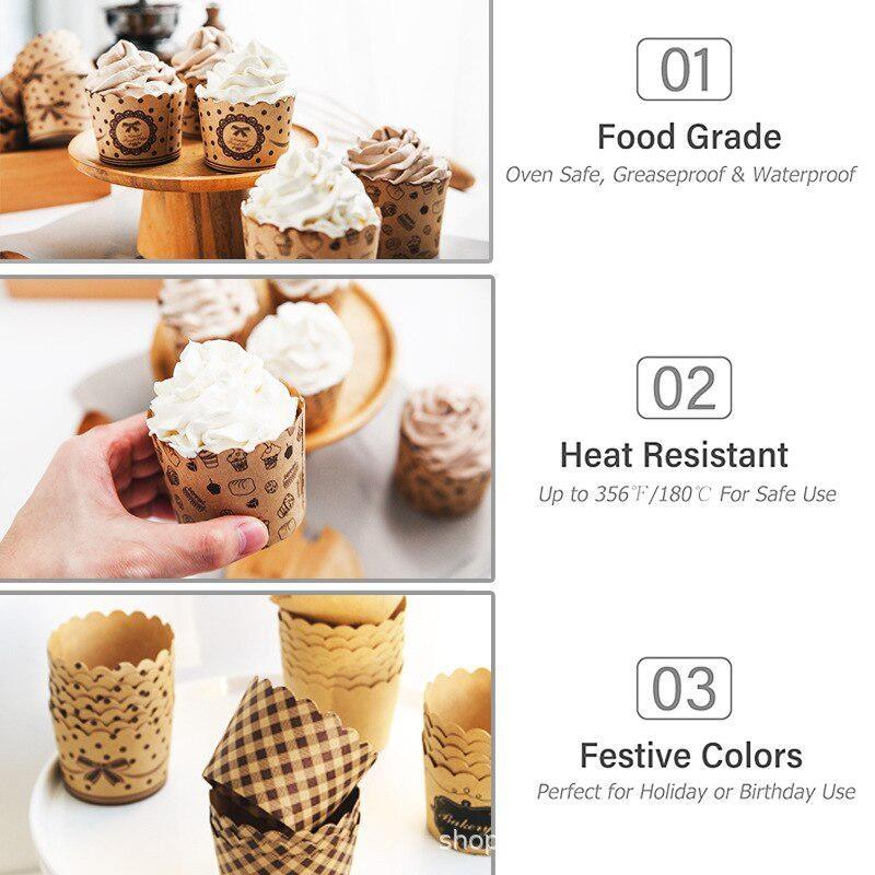 50Pcs/Pack Cupcake Paper Cups  - Model Kit For Beginners review and price
