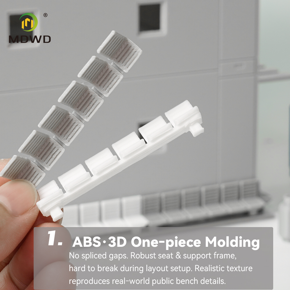 HO Scale 1:87 Public Bench Mod - Model Kit Diorama review and price