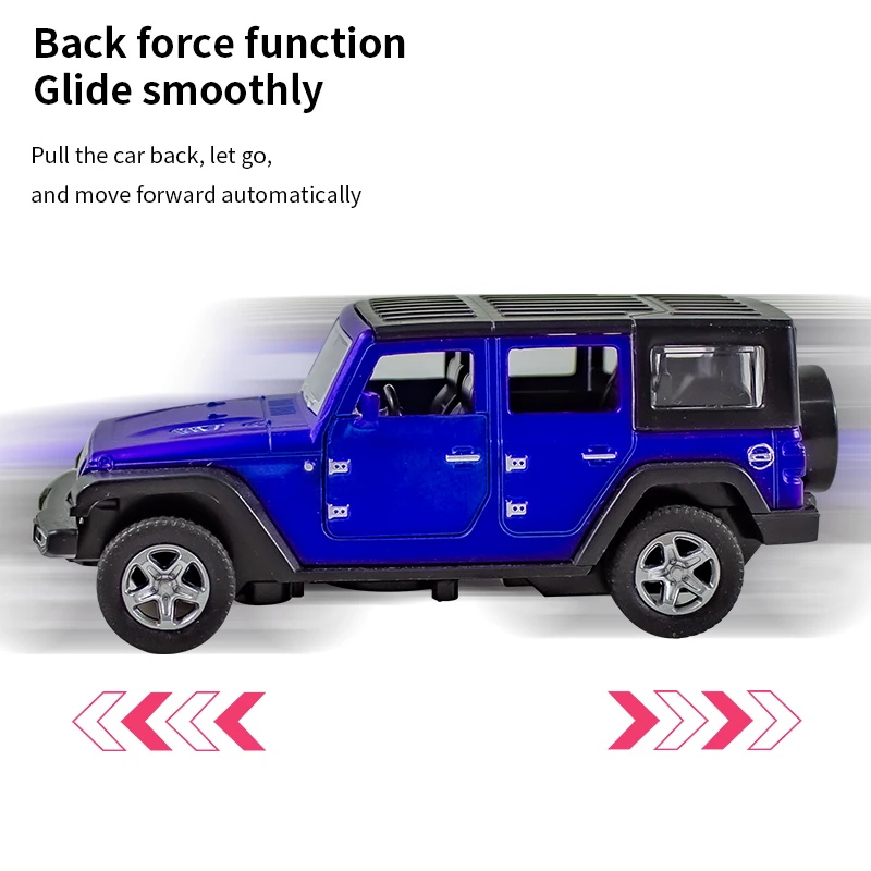 1:36 Alloy JEEPS Wrangler Car  - Model Kit Jeep review and price